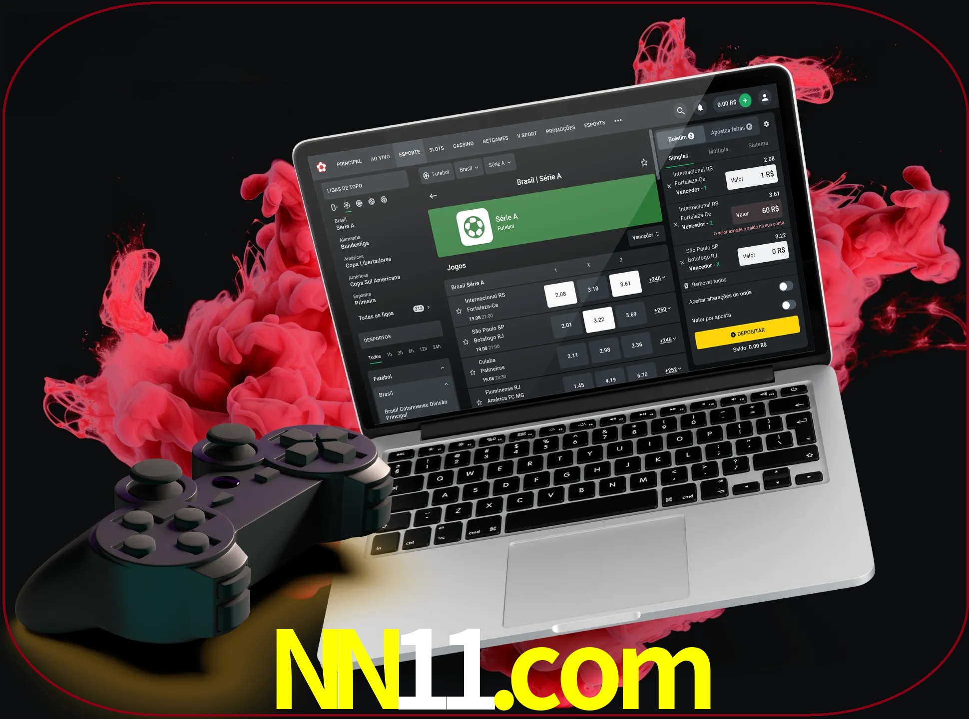 Visite a secção especial de jogos de vídeo em nn11 para descobrir em que jogos pode apostar e ganhar muito dinheiro.