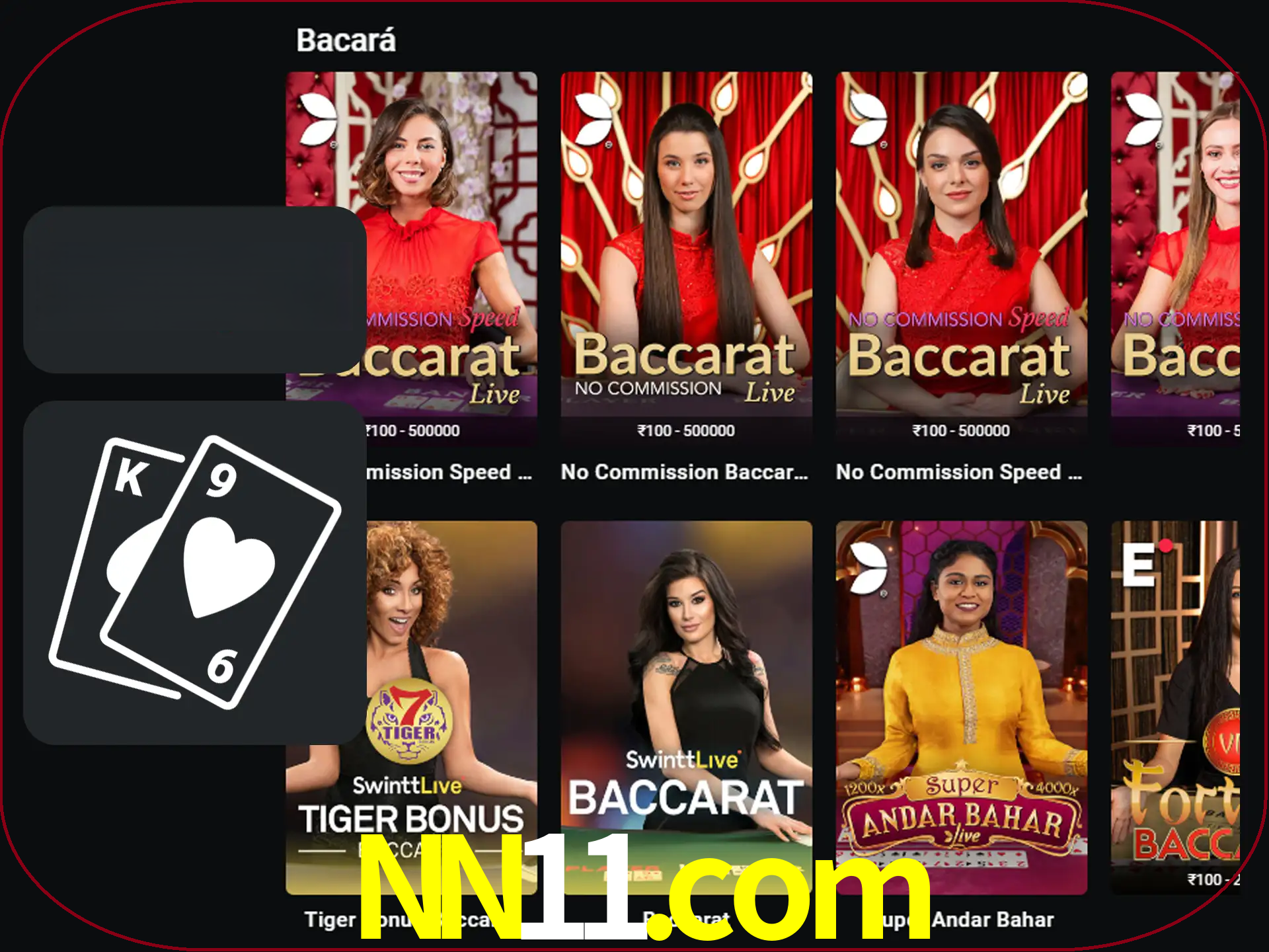 Ganhe muito dinheiro jogando jogos de bacará.