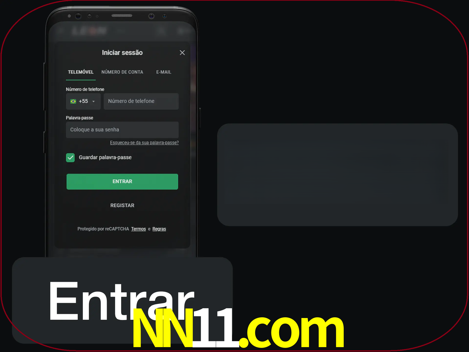 Faça o login para começar a apostar e jogar no cassino.